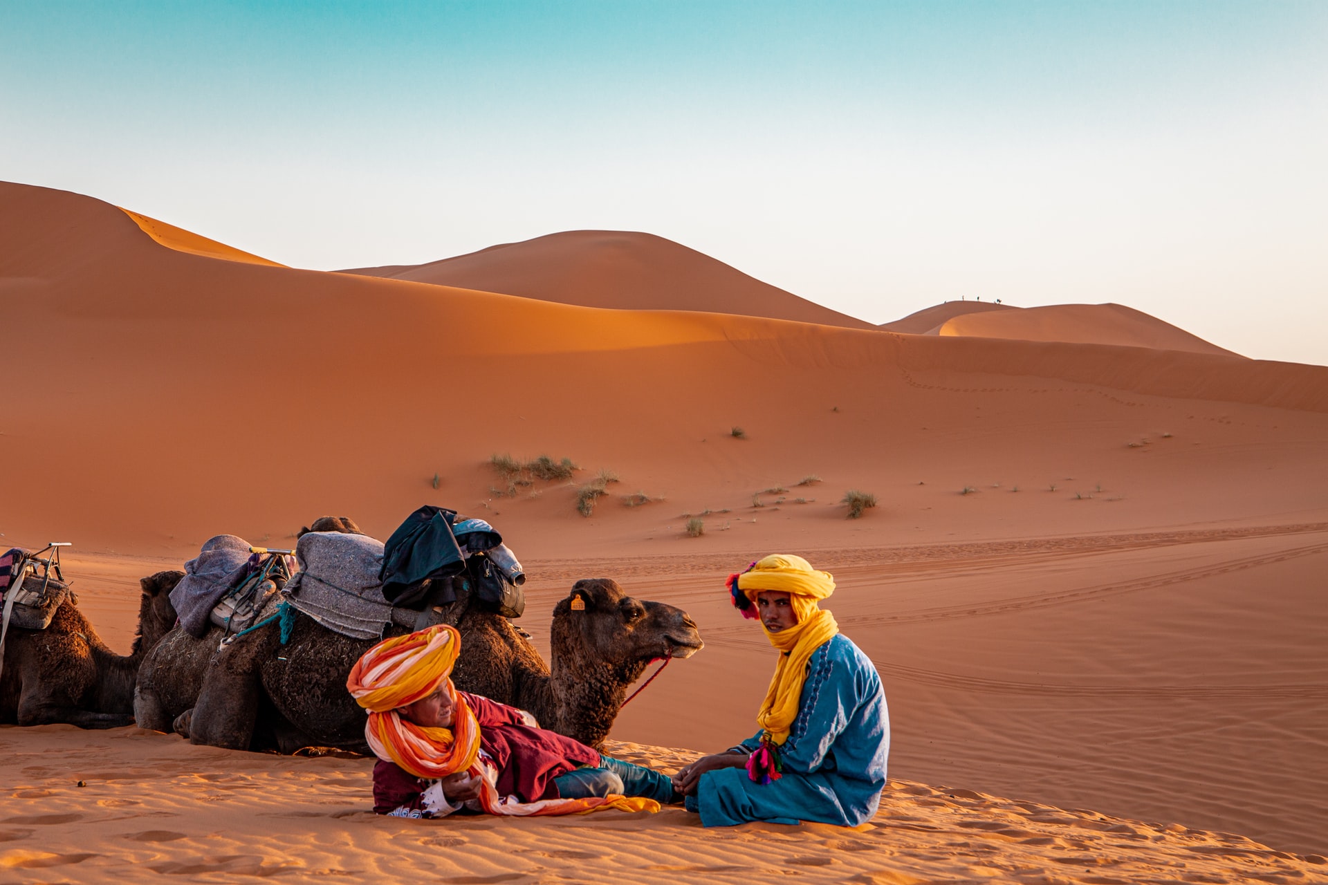 Blog Puesta de sol camello en las dunas de Merzouga